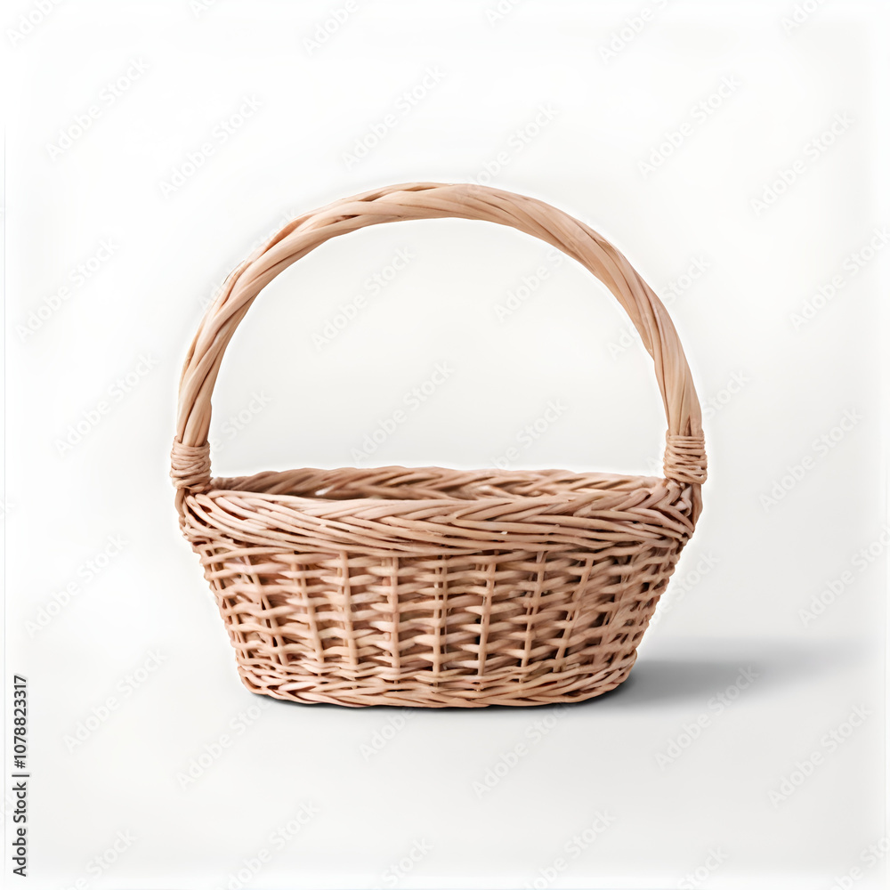 empty basket isolated on white empty basket isolated on white