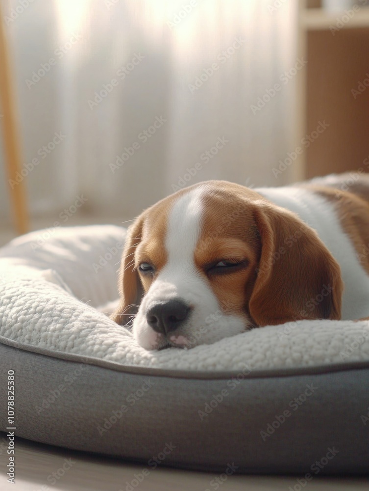 Cute Puppy Napping in Comfort Cute Puppy Napping in Comfort