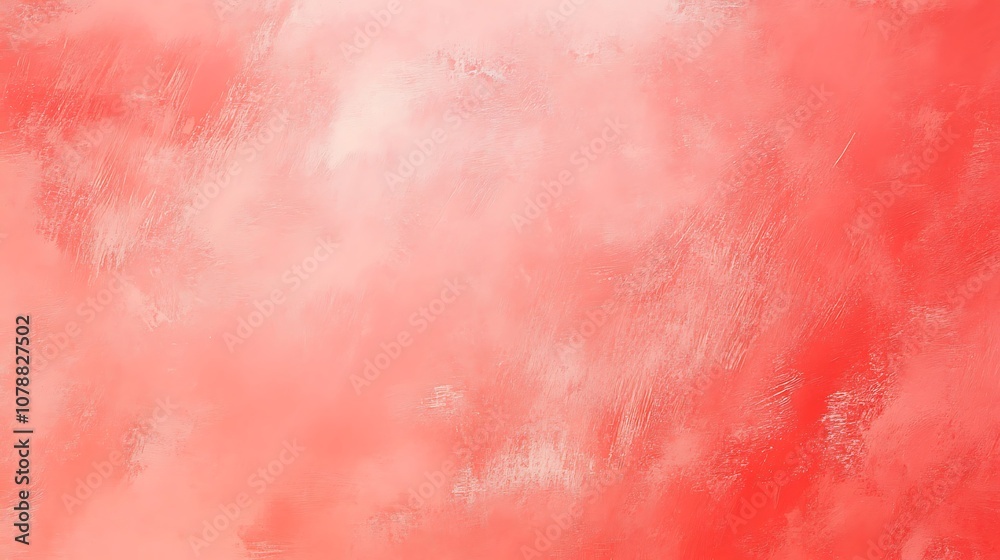 Fototapeta premium Bright coral background with a smooth pastel texture