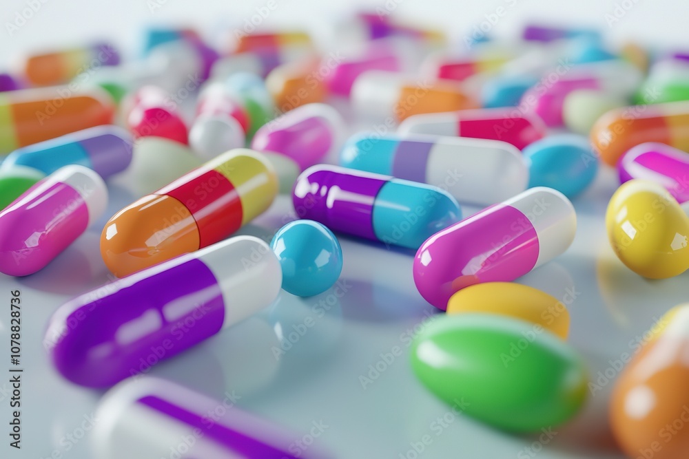 Heap of different colorful pills isolated on white
Heap of different colorful pills isolated on white