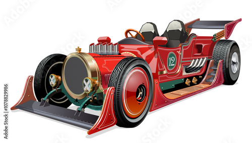 Custom fiction retro race car concept