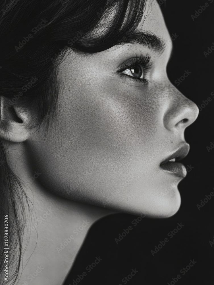 Elegant Close-up Portrait of a Woman Elegant Close-up Portrait of a Woman