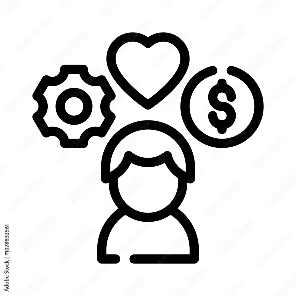 Employee Wellness line icon