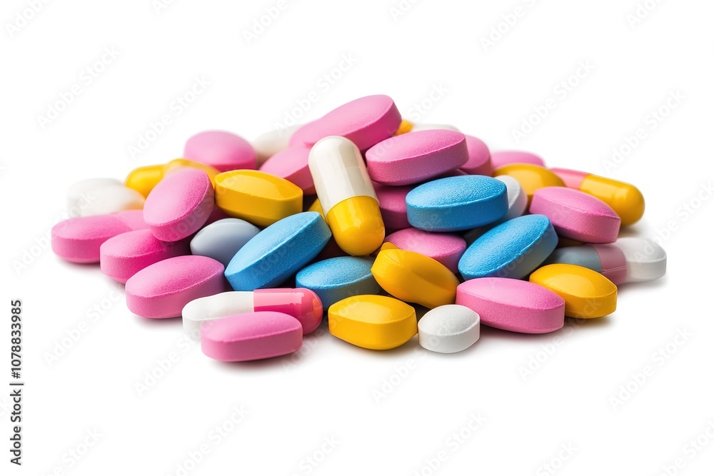 pills and tablets on a white background
pills and tablets on a white background