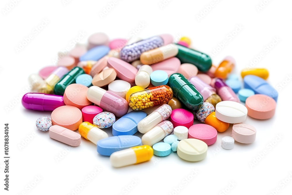 pills and tablets on a white background
pills and tablets on a white background