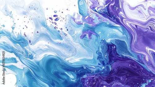 Wallpaper Mural Abstract Fluid Paint Swirl Torontodigital.ca