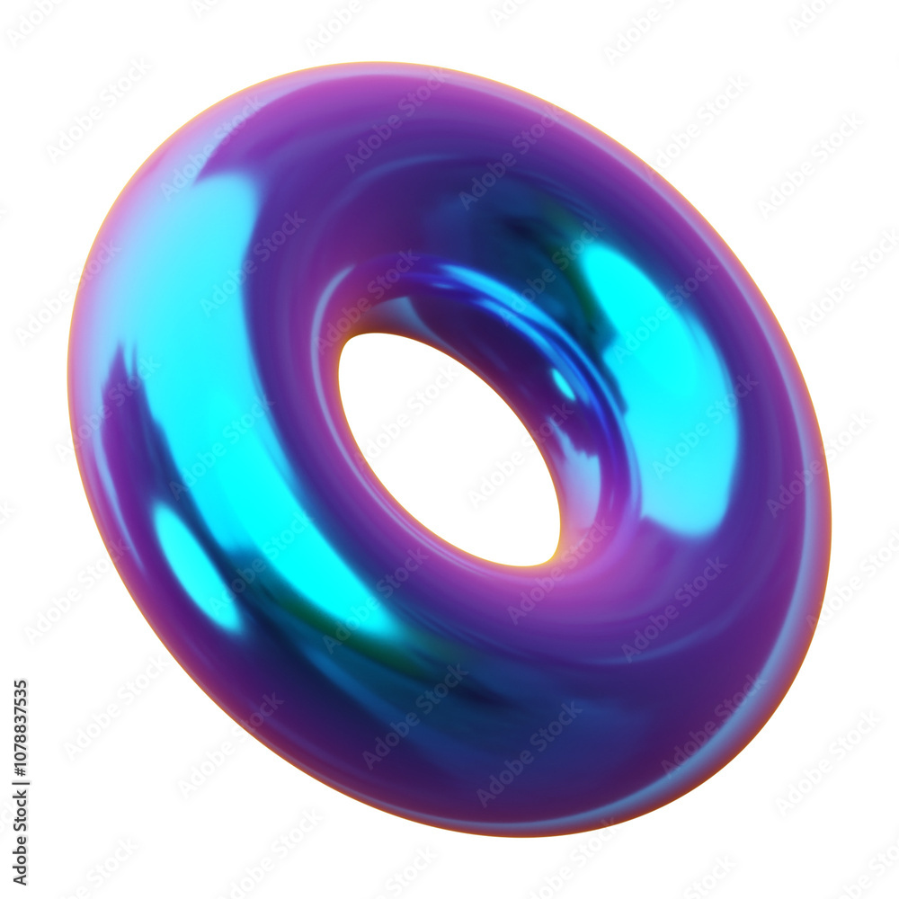 donut abstract shape 3d illustration donut abstract shape 3d illustration