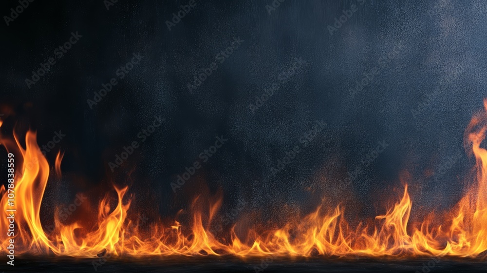 Burning fire in the dark of night providing warmth, light, and energy from wood as fuel Burning fire in the dark of night providing warmth, light, and energy from wood as fuel
