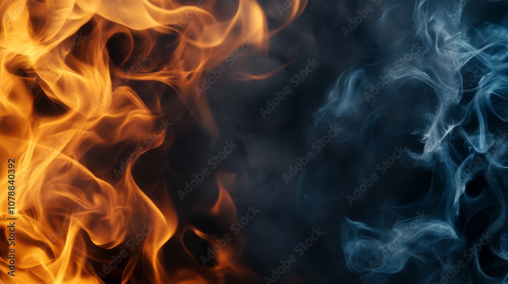 Fiery abstract wallpaper, blazing flames background for digital art and modern screen designs Fiery abstract wallpaper, blazing flames background for digital art and modern screen designs
