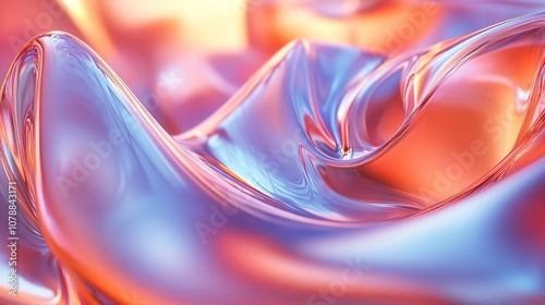 Wavy_Glass_Shapes_Background photo