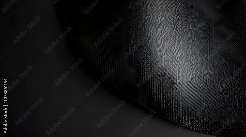 Abstract Black Carbon Fiber Texture With Curved Surface and Subtle Highlights Abstract Black Carbon Fiber Texture With Curved Surface and Subtle Highlights