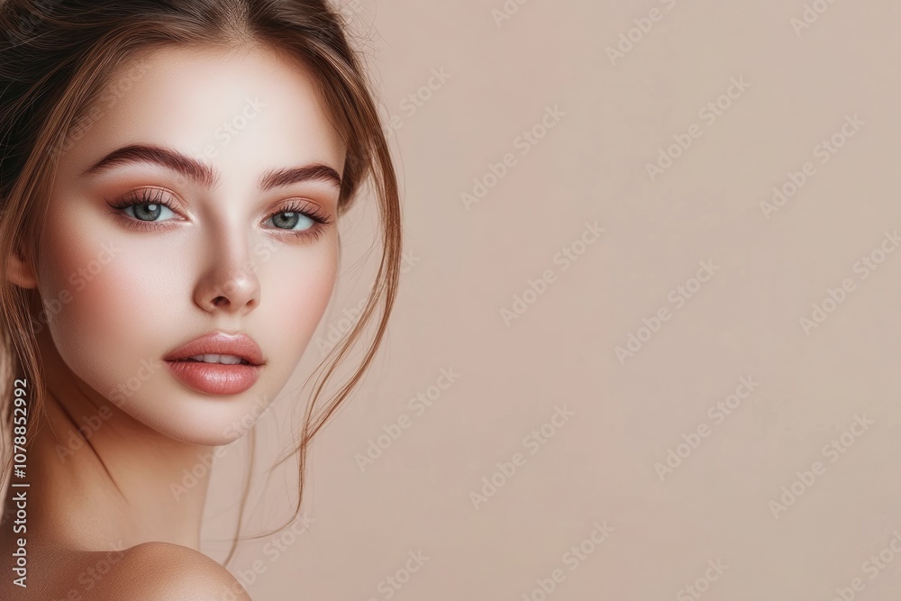 Naklejka premium Pampering Rejuvenation Session at Professional Beauty Salon for Nourished Skin and Radiant Glow