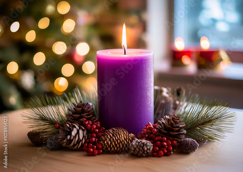 Wallpaper Mural Vela morada de Adviento Torontodigital.ca