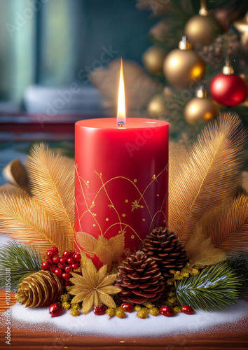 Wallpaper Mural Vela roja de adviento Torontodigital.ca