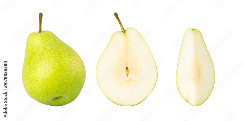 Pear cutout, full depth of field. Pear cutout, full depth of field.