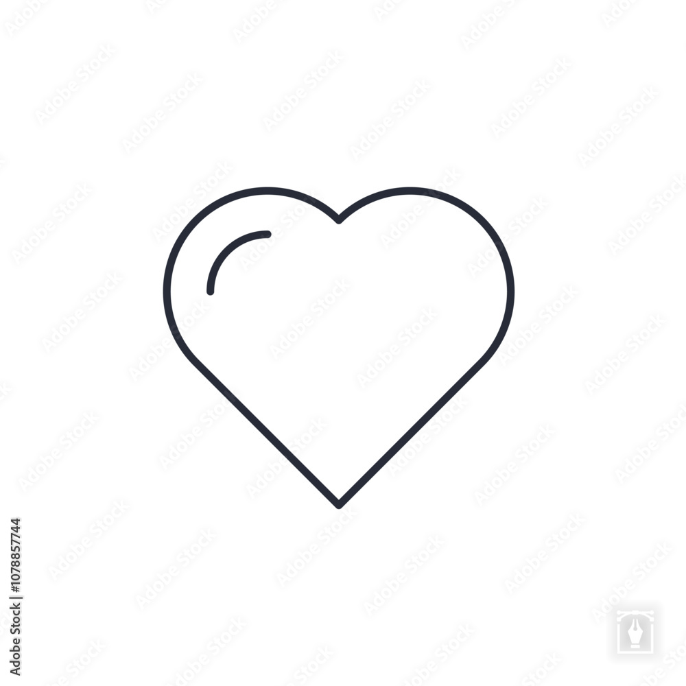 Heart icon. Heart Symbol sign for mobile concept and web design. Vector icon, Logo illustration, Vector graphics Heart icon. Heart Symbol sign for mobile concept and web design. Vector icon, Logo illustration, Vector graphics