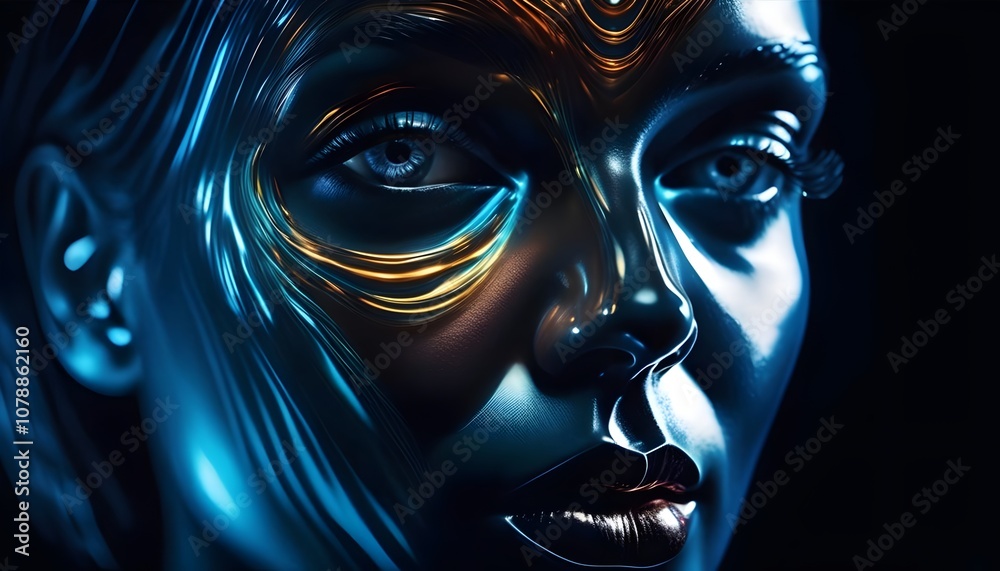 surreal abstract portrait of a woman surreal abstract portrait of a woman