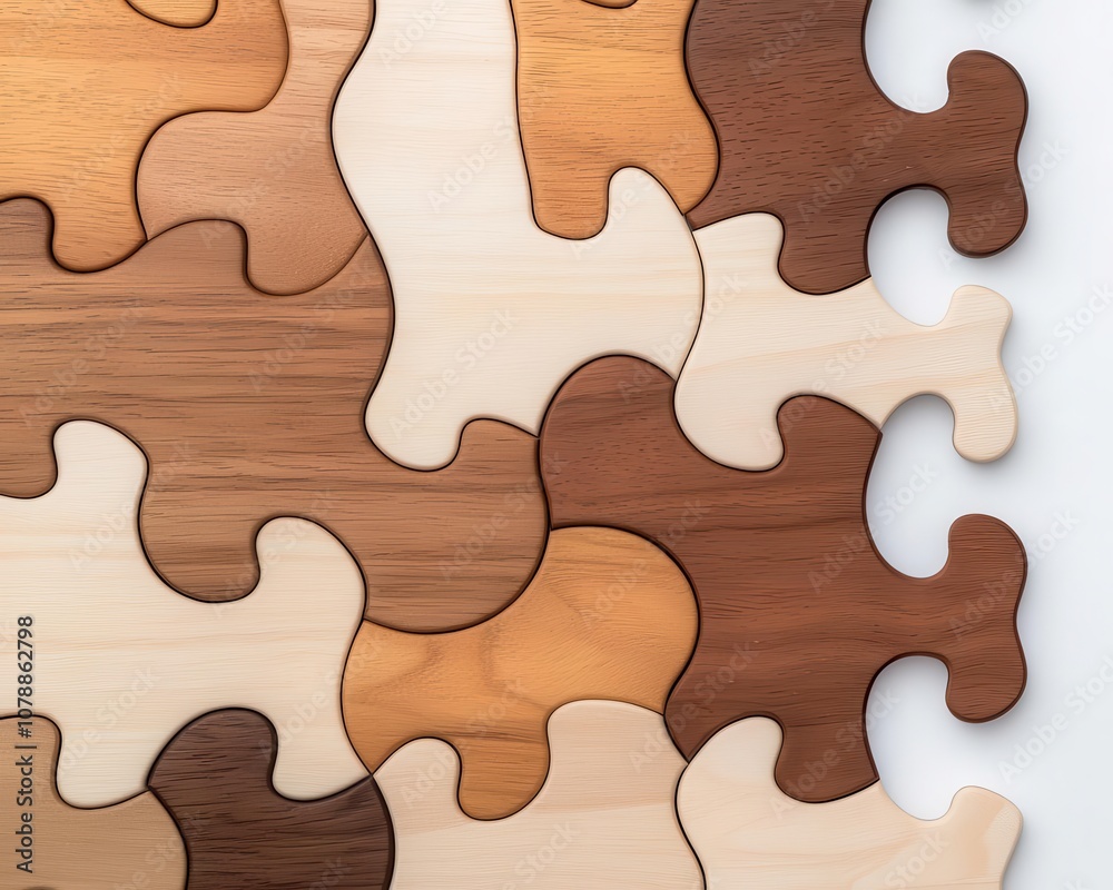 Wooden puzzle of architectural shapes, placed on a drafting table in an architects office, puzzle, design setting Wooden puzzle of architectural shapes, placed on a drafting table in an architects office, puzzle, design setting