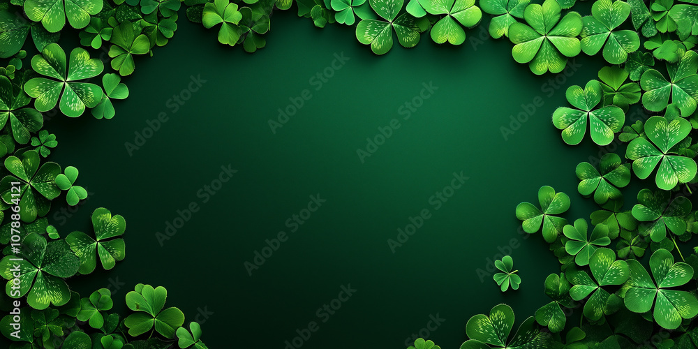 St patricks day holiday background with copy space illustration St patricks day holiday background with copy space illustration