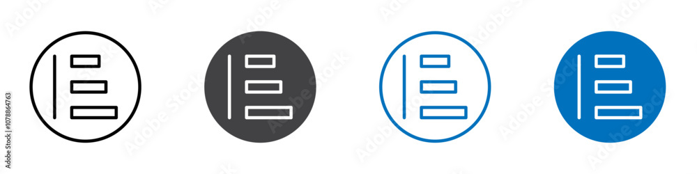 Align left icon Logo sign in thin line outline Align left icon Logo sign in thin line outline