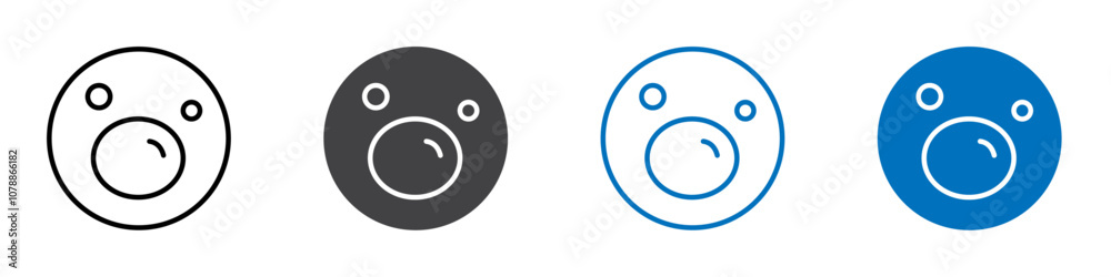 Bubbles icon Logo sign in thin line outline Bubbles icon Logo sign in thin line outline