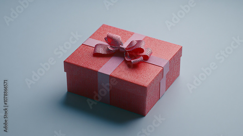 Red gift box background