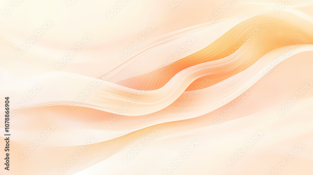 Abstract peach gradient background with soft wave patterns. fashionable trendy pastel peach color. concept of abstract design, calm backdrop, soft waves, warm colors. Pastel. Illustration Abstract peach gradient background with soft wave patterns. fashionable trendy pastel peach color. concept of abstract design, calm backdrop, soft waves, warm colors. Pastel. Illustration