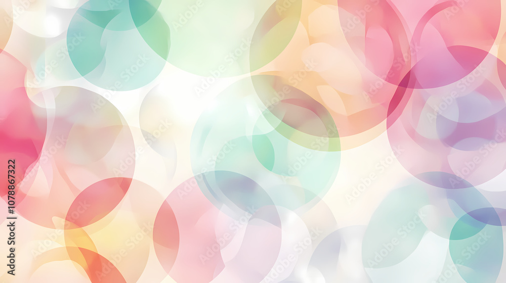 Abstract seamless pattern featuring soft pastel circles raster illustration suitable for textile wallpaper wrapping paper and various design applications. Pastel. Illustration Abstract seamless pattern featuring soft pastel circles raster illustration suitable for textile wallpaper wrapping paper and various design applications. Pastel. Illustration