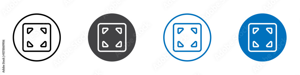 Extend icon Logo sign in thin line outline Extend icon Logo sign in thin line outline
