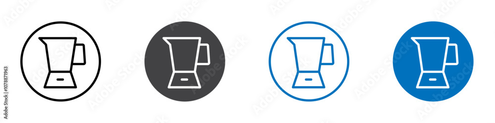 Juicer machine icon Logo sign in thin line outline Juicer machine icon Logo sign in thin line outline