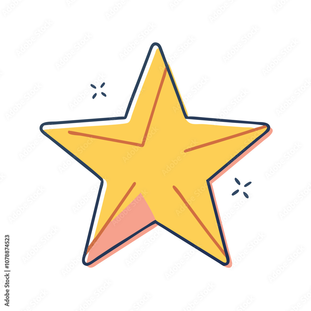golden star icon vector art, flat illustration golden star icon icon golden star icon vector art, flat illustration golden star icon icon