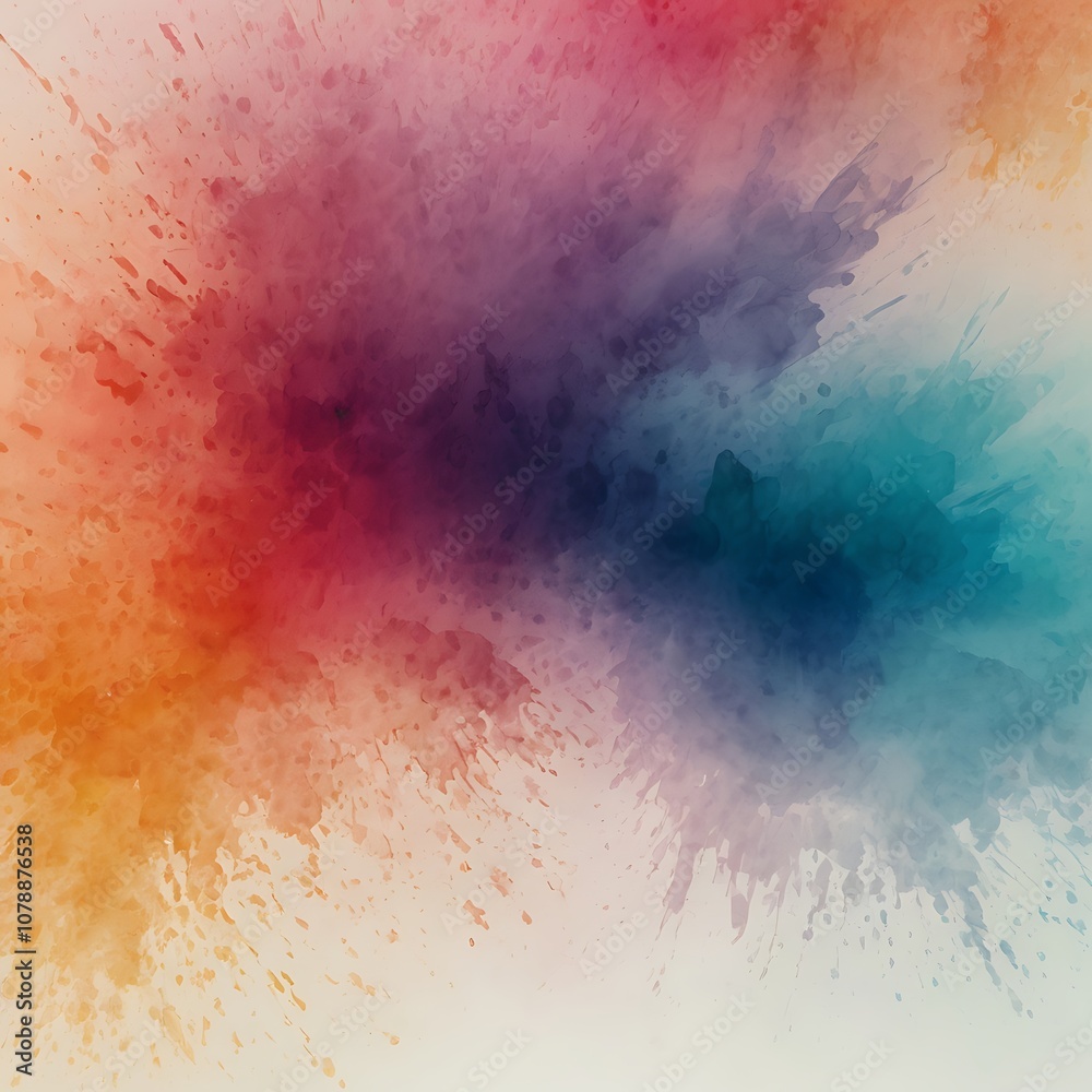 Fototapeta premium Abstract Background Blend Rainbow watercolor