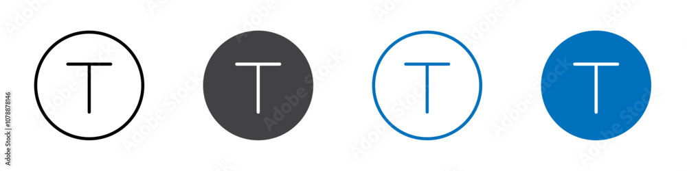 Text icon Logo sign in thin line outline Text icon Logo sign in thin line outline