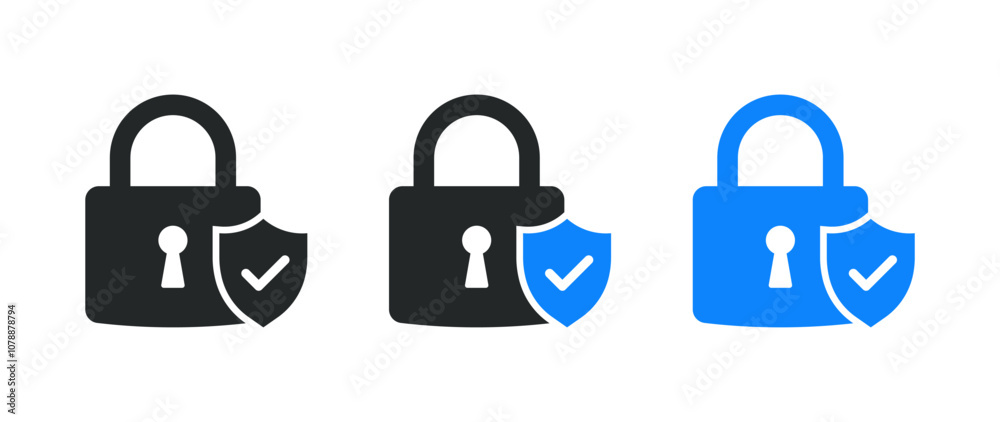 Padlock, lock or locked icon for social media, mobile application, password, UI template. website Padlock, lock or locked icon for social media, mobile application, password, UI template. website