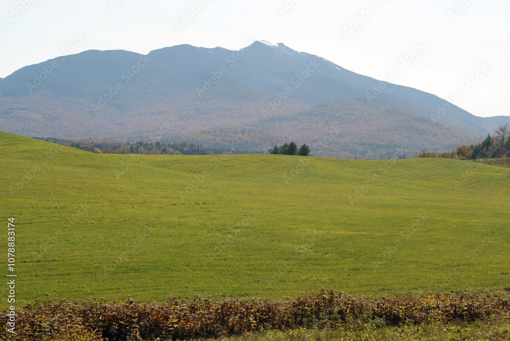Fototapeta premium First snow on Mt. Mansfield in Vermont