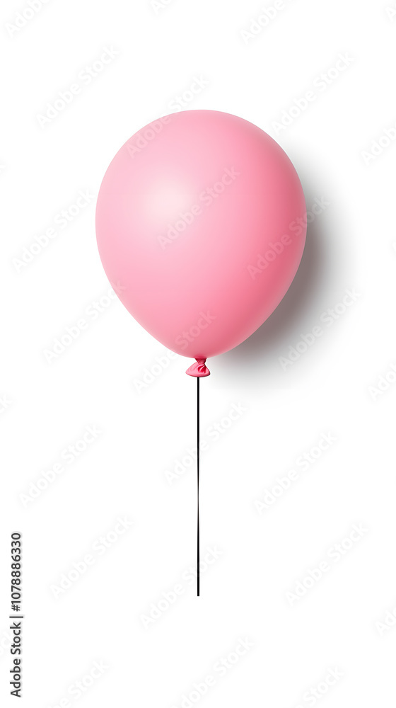 Pink Balloon isolated on white Pink Balloon isolated on white