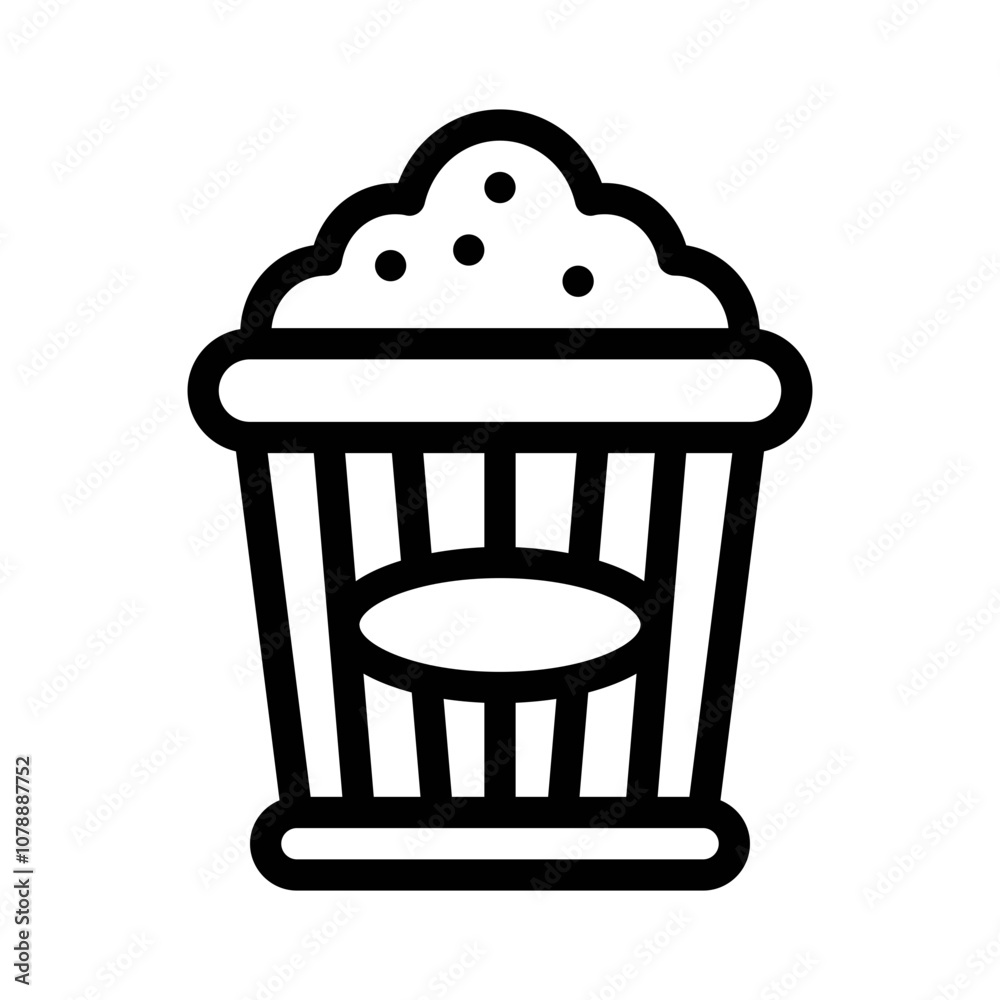 popcorn line icon popcorn line icon