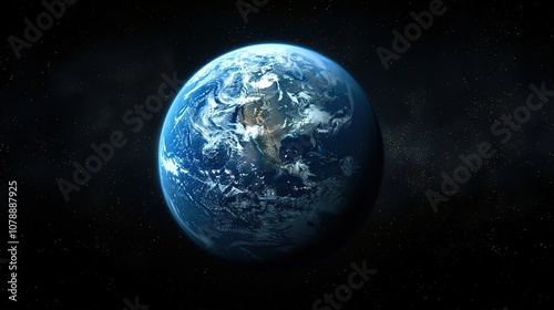 planet earth in space