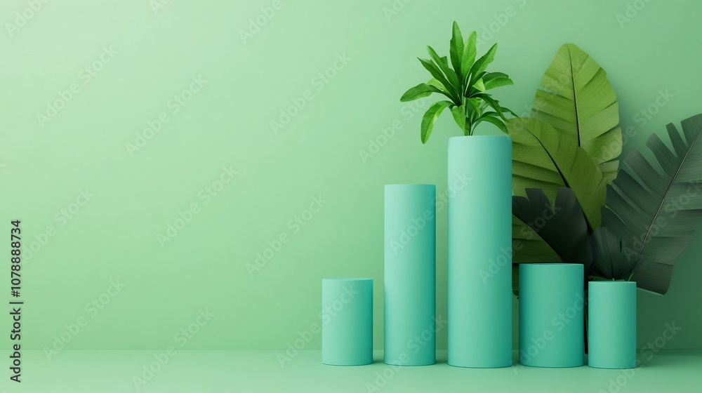 Sustainable Corporate Report with Green and Blue Data Visualizations Sustainable Corporate Report with Green and Blue Data Visualizations