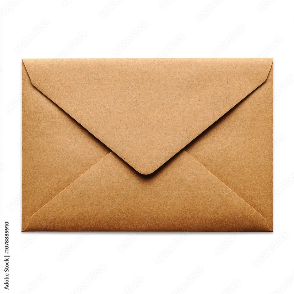 A classic brown envelope, perfect for mailing letters and documents. Ideal for personal or professional correspondence.