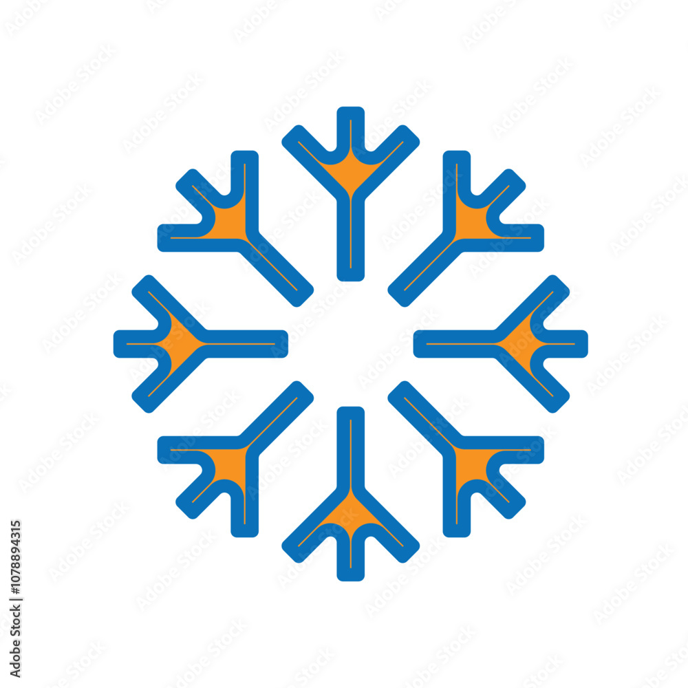 snowflake icon. Snow sign. Snowflake template, winter. Winter icon. Snowflake collection. mixed design style. vector design template snowflake icon. Snow sign. Snowflake template, winter. Winter icon. Snowflake collection. mixed design style. vector design template