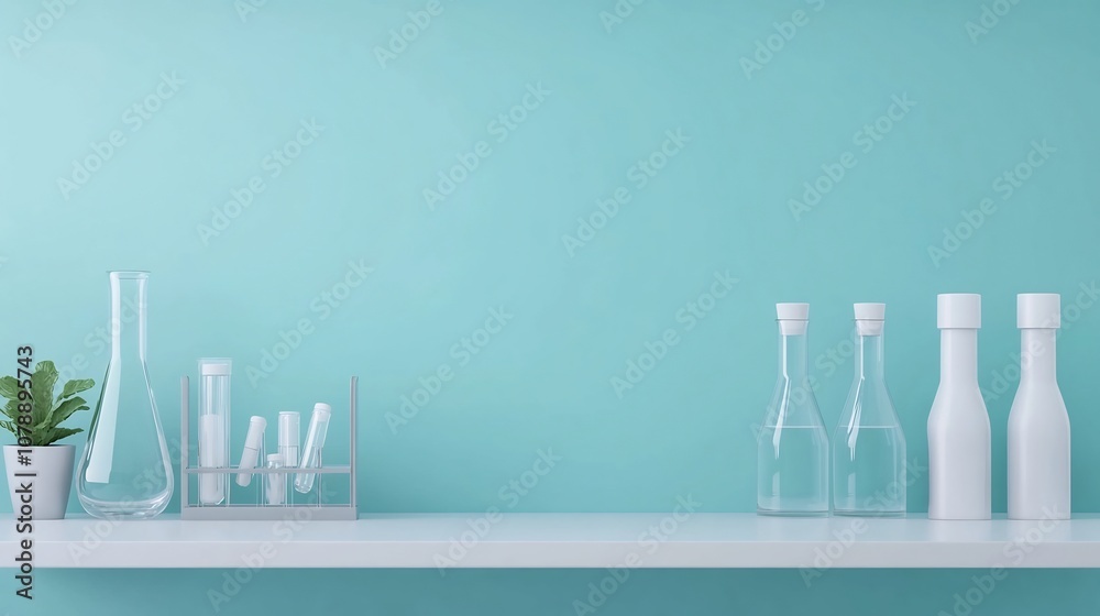 Organized Medical Laboratory Equipment in Clean Workspace 3D Organized Medical Laboratory Equipment in Clean Workspace 3D