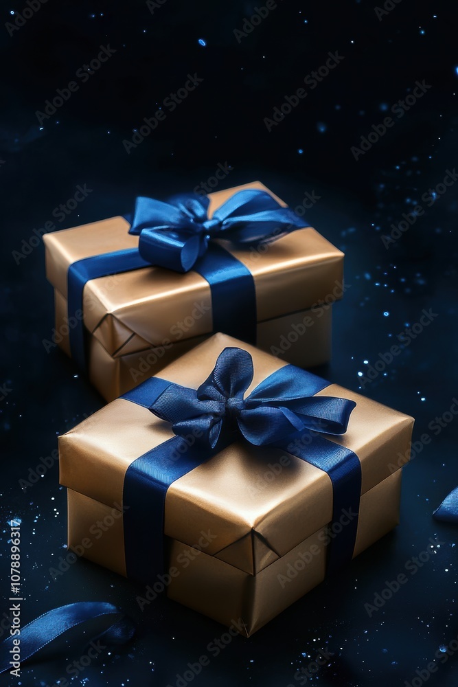 Gift box for holiday closeup view Gift box for holiday closeup view