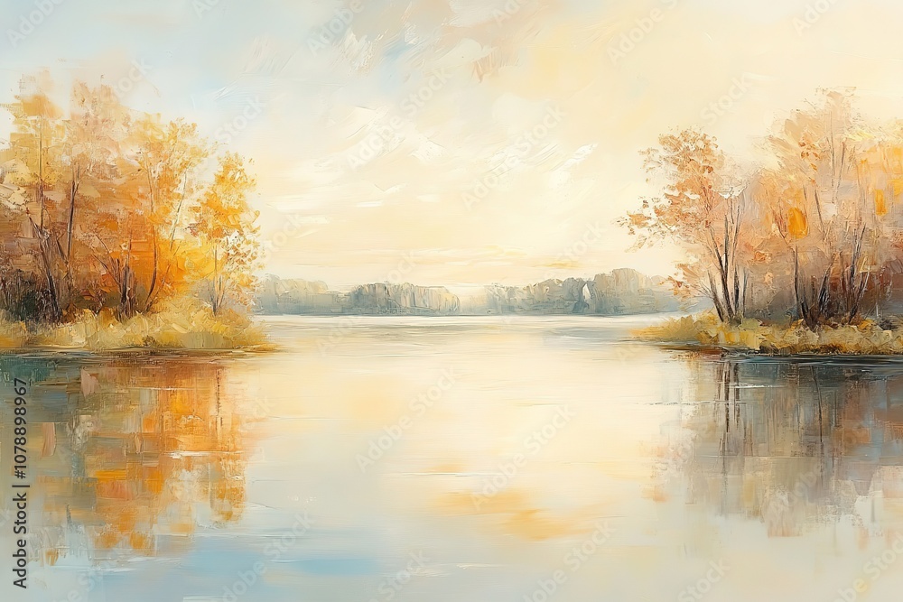 Oil painting landscape , sunset summer forest, beautiful river.
Oil painting landscape , sunset summer forest, beautiful river.