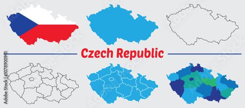 Map of the Czech Republic.