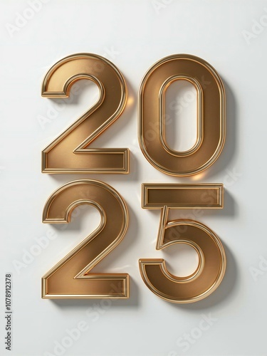 3d golden font number 3