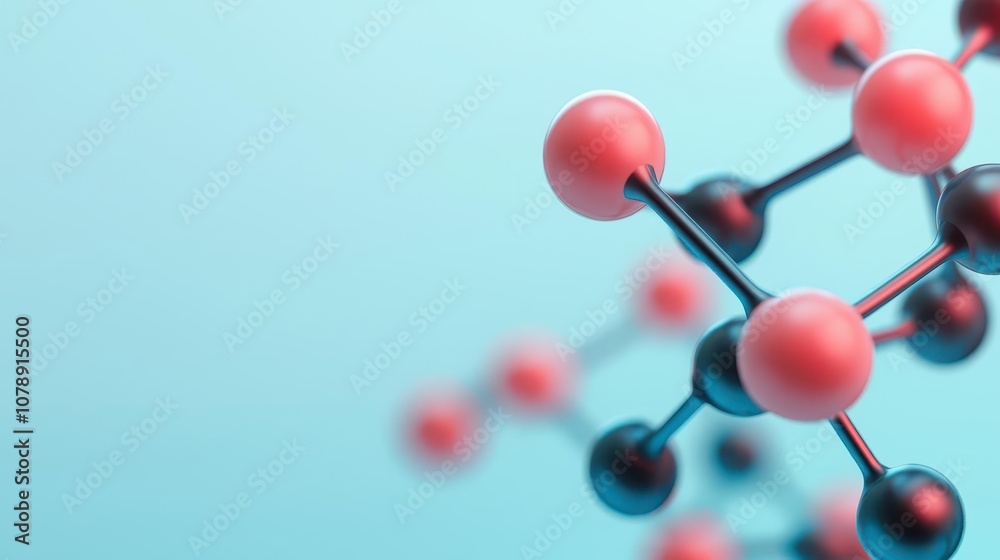 Closeup of molecular nanotechnology used in energy harvesting, abstract visualization of atomic energy transfer Closeup of molecular nanotechnology used in energy harvesting, abstract visualization of atomic energy transfer