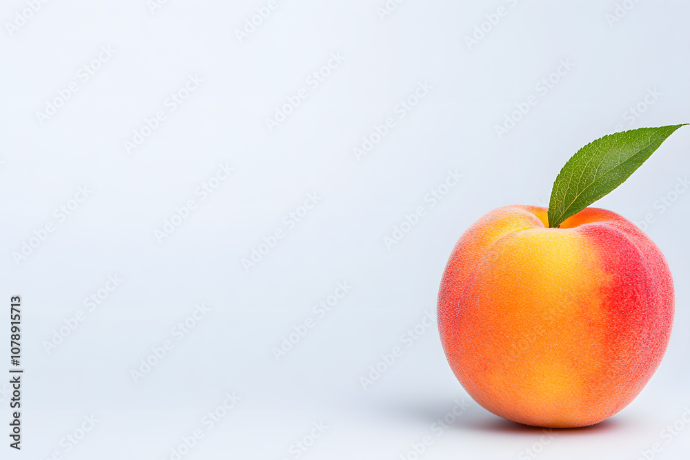 Fresh Peach isolated on white background Fresh Peach isolated on white background