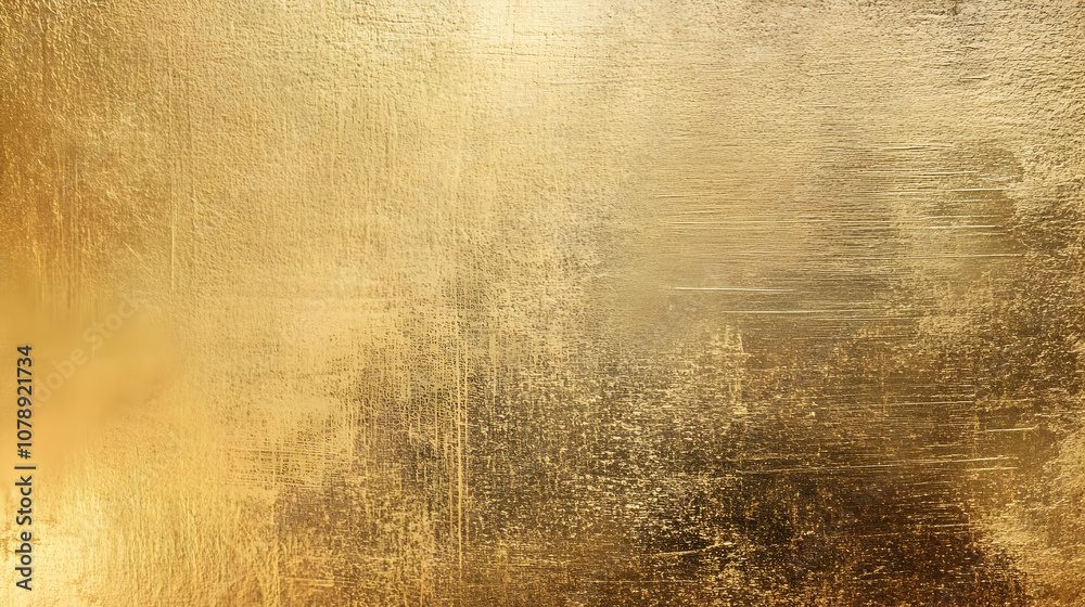 Obraz premium Abstract Gold Texture with Scratches and Lines, Metallic Background with Grunge and Distressed Effects.