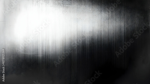 Abstract Black and White Brushed Metal Texture with Lines,  Gradients, and Subtle Scratches, Ideal for Backgrounds and Designs